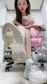 【一茶S】—茶 运动鞋白棉袜肉丝榨到流精