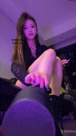 【车模尹】红绿灯 黑棉袜短靴 裸足高跟