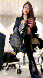 【晨颜】香水皮靴黑丝寸止    260115-5