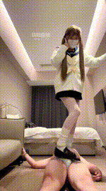 【小雨大王】日系小主-皮鞋白袜踢裆踩踏bf60616