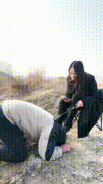 【Mechelle傲雪】大冬天户外训狗场 bf60770