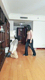 【沈阳素人开发】牛仔裤坐脸-胯下白袜辱JS260120-4