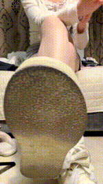 【白渝】脏鞋底白棉袜肉丝260128-3