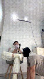 【小奕】晨跑后原味白袜品尝 JS260210-1封面图