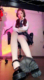 【司宁青】小皮鞋白丝裸足灯260209-18