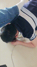 【楚楚】牛仔裤女神脚下犬化奴 JS260214-7封面图