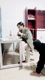 【洛芊s】圈养奴桌底脚喂食JS260322-69封面图